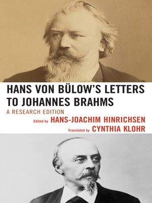 cover image of Hans Von Bülow's Letters to Johannes Brahms